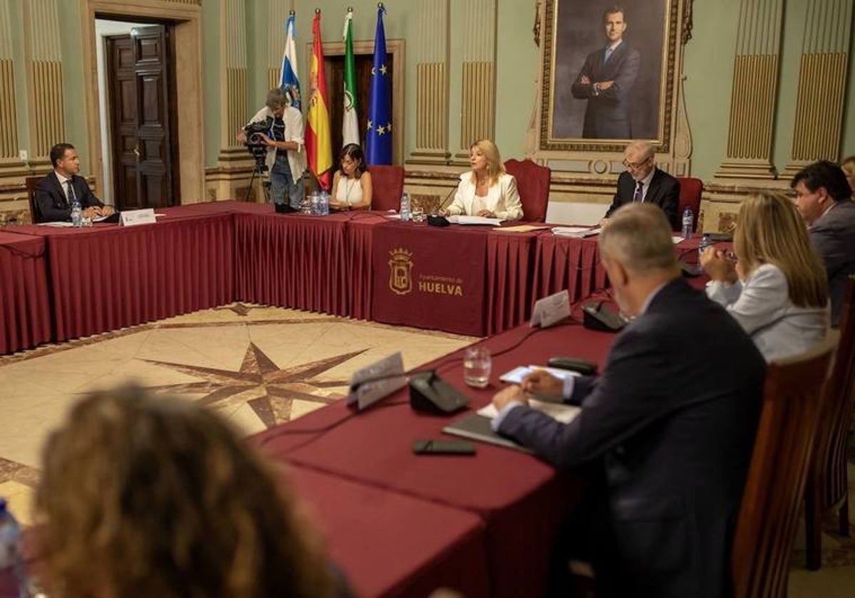 Imagen de archivo del pleno orgánico presidido por Pilar Miranda