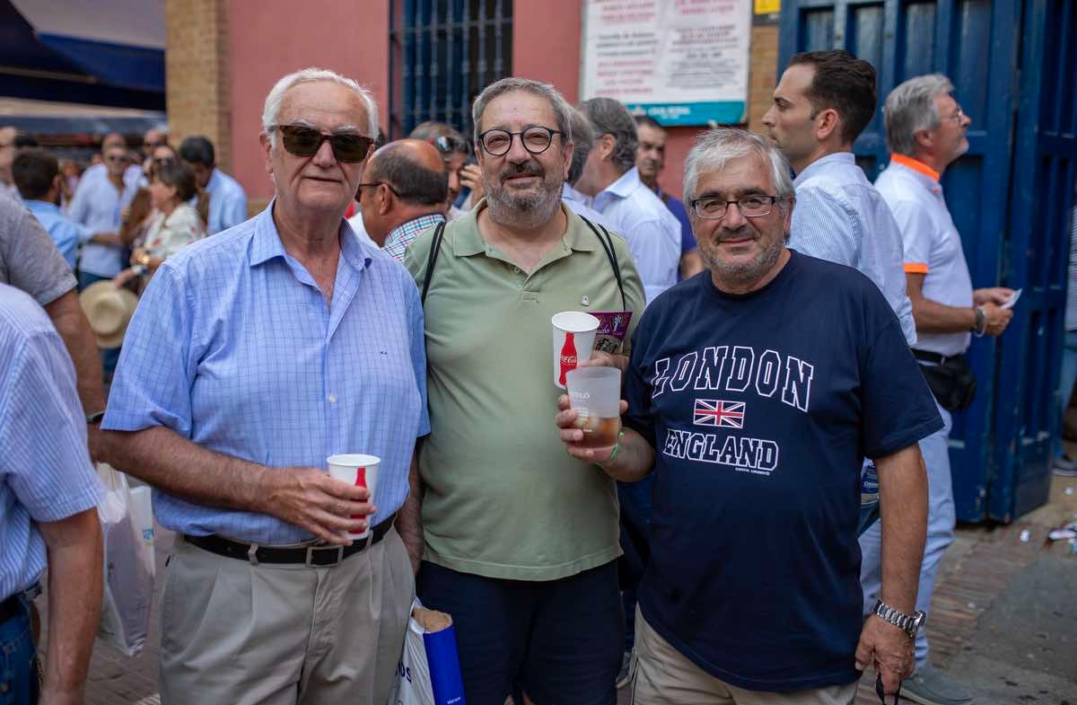 Manuel Luengo, Manuel García y Eloy Caro