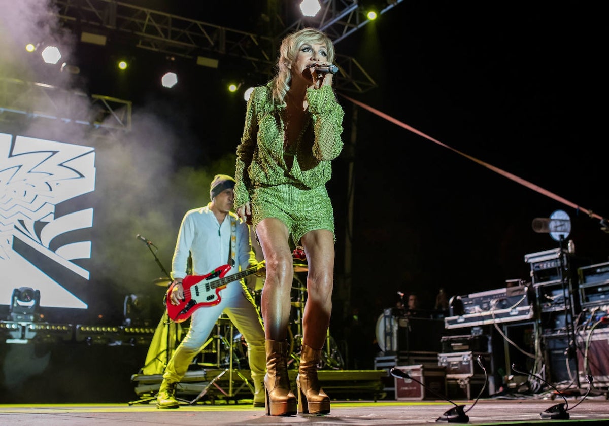 Ana Torroja este jueves en su concierto en Huelva