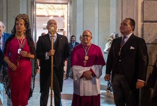 La inédita procesión de la Virgen de la Cinta por el centro de Huelva