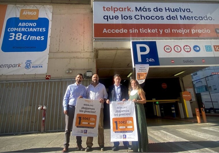 El Ayuntamiento de Huelva y Telpark han presentado estos bonos de aparcamiento