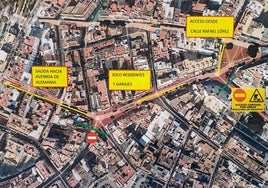 Reabre el tráfico en las nuevas calles peatonales del centro de Huelva: Méndez Núñez, Plus Ultra y Gravina