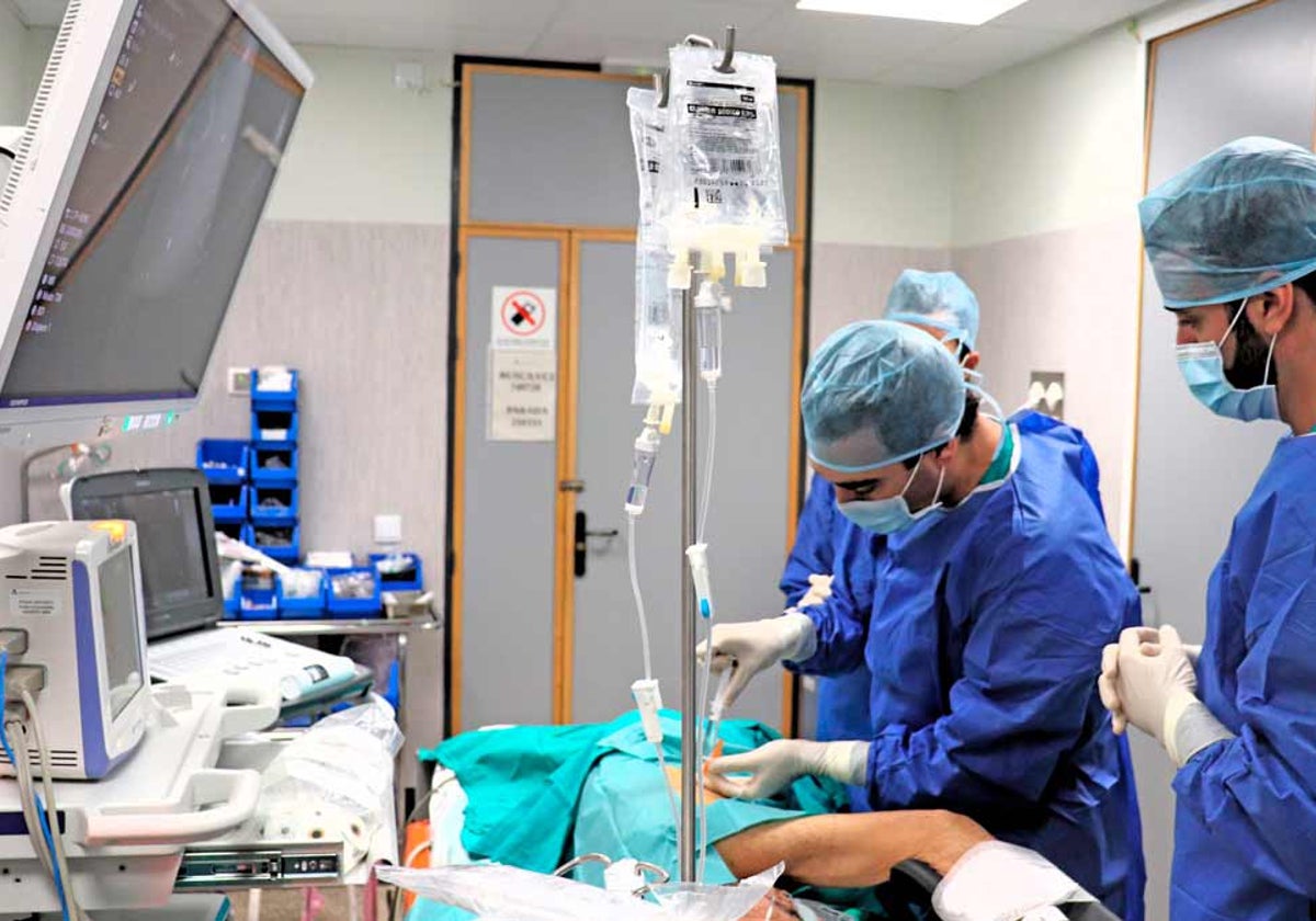 Intervención en la sala de endoscopia
