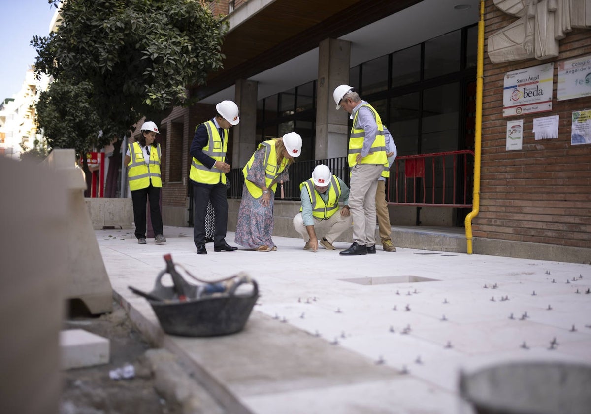 Avance de los trabajos en el primer tramo de la calle Puerto