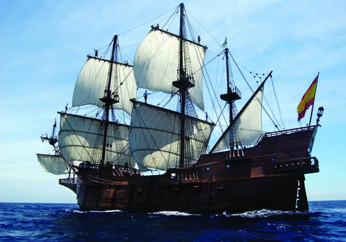 El histórico barco Galeón Andalucía
