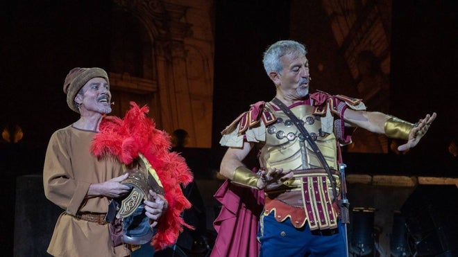 Carlos Sobera en la obra de teatro 'Miles Gloriosus'