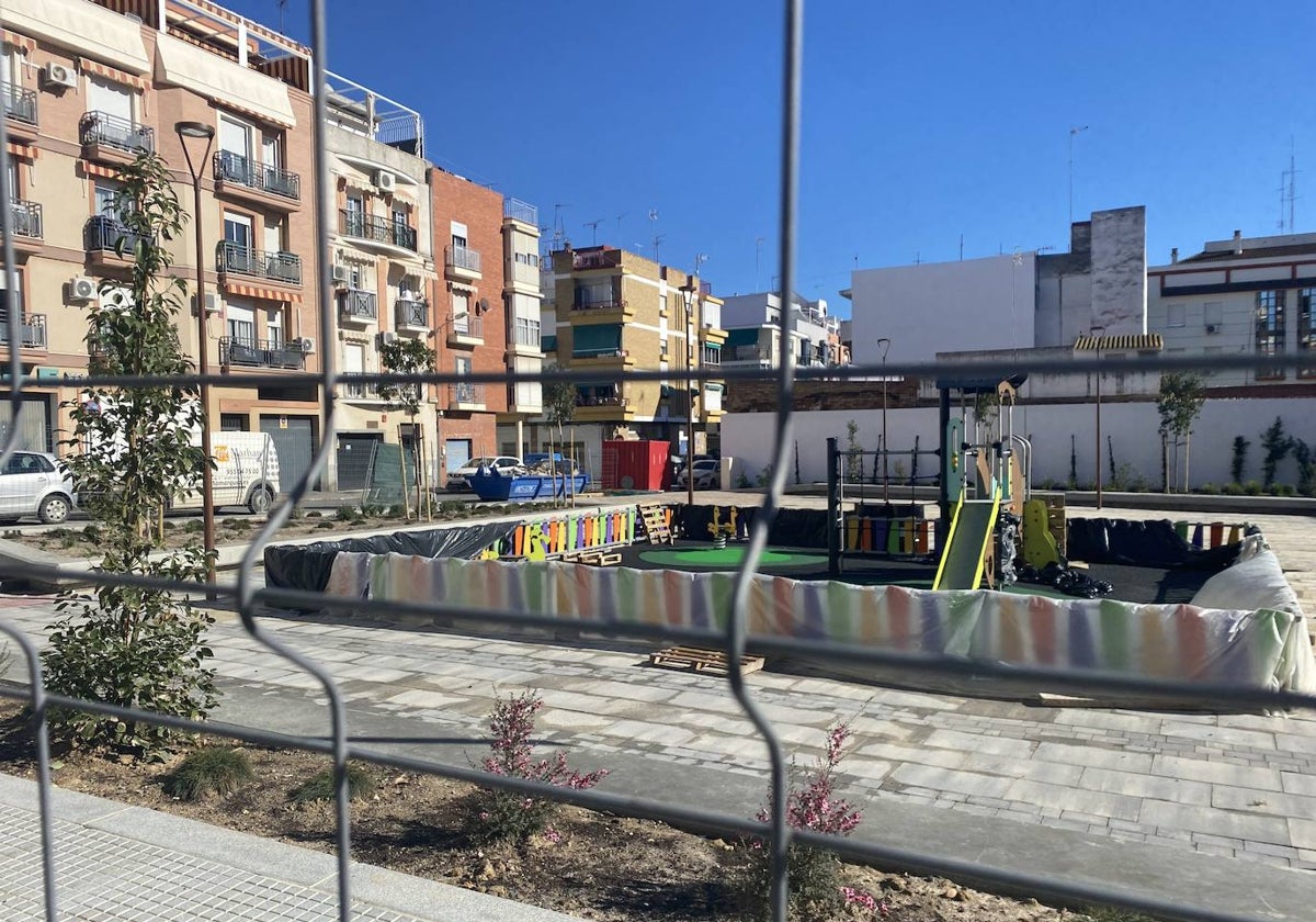 Estado en el que se encuentra la obra de la nueva plazoleta de Viaplana