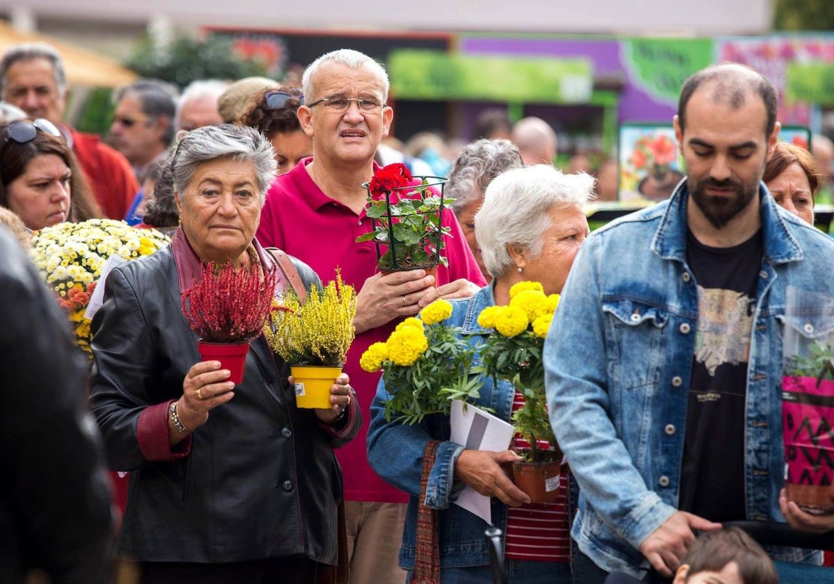 Foto de archivo de una anterior edición del Mercado de las Flores