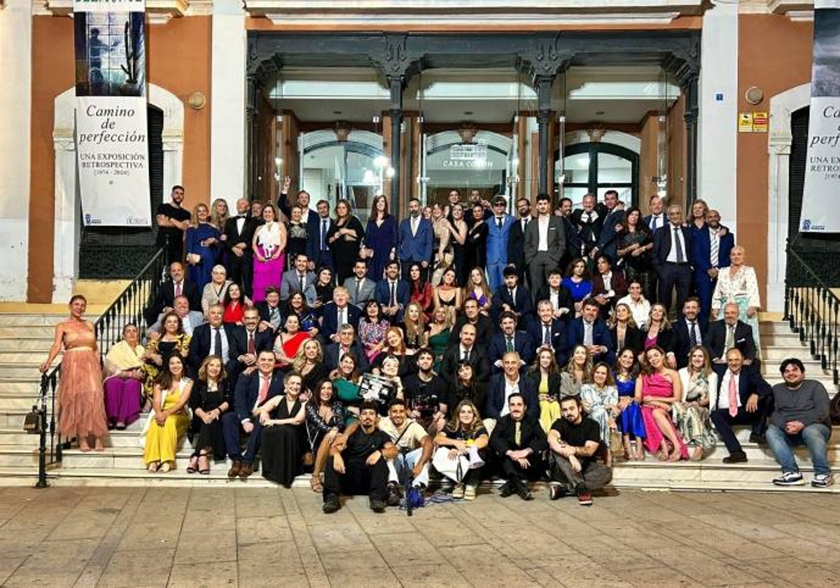 Participantes en el rodaje en la Casa Colón