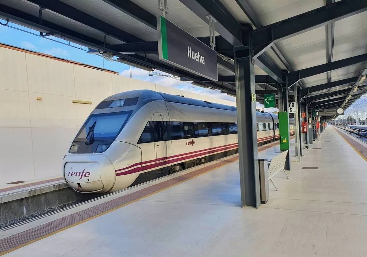 La estación de tren de Huelva