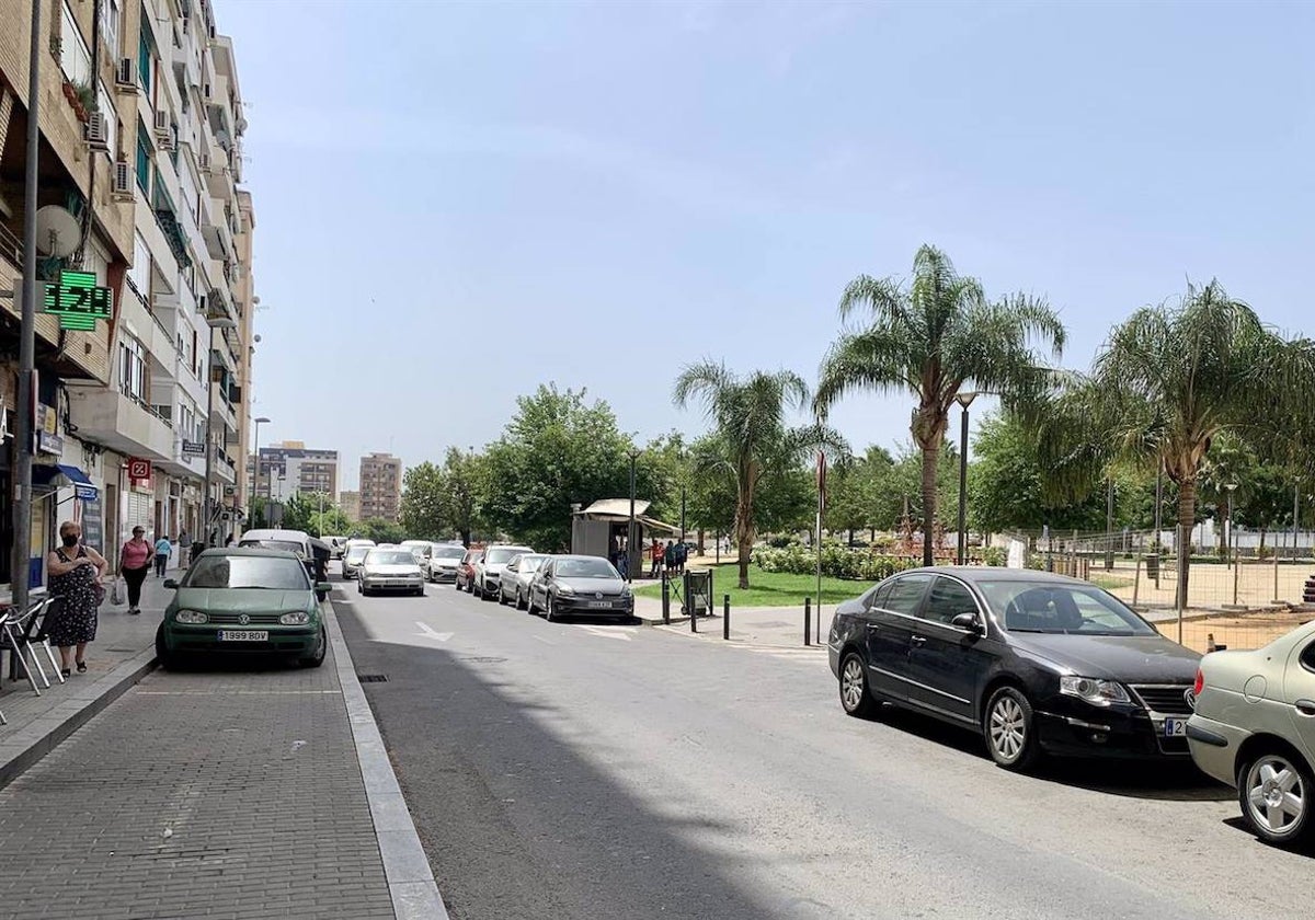La plaza Houston en la Isla Chica de Huelva capital