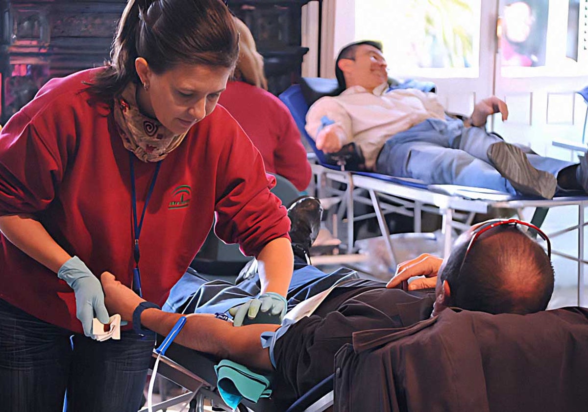 Imagen de archivo de donaciones de sangre en la Casa Colón