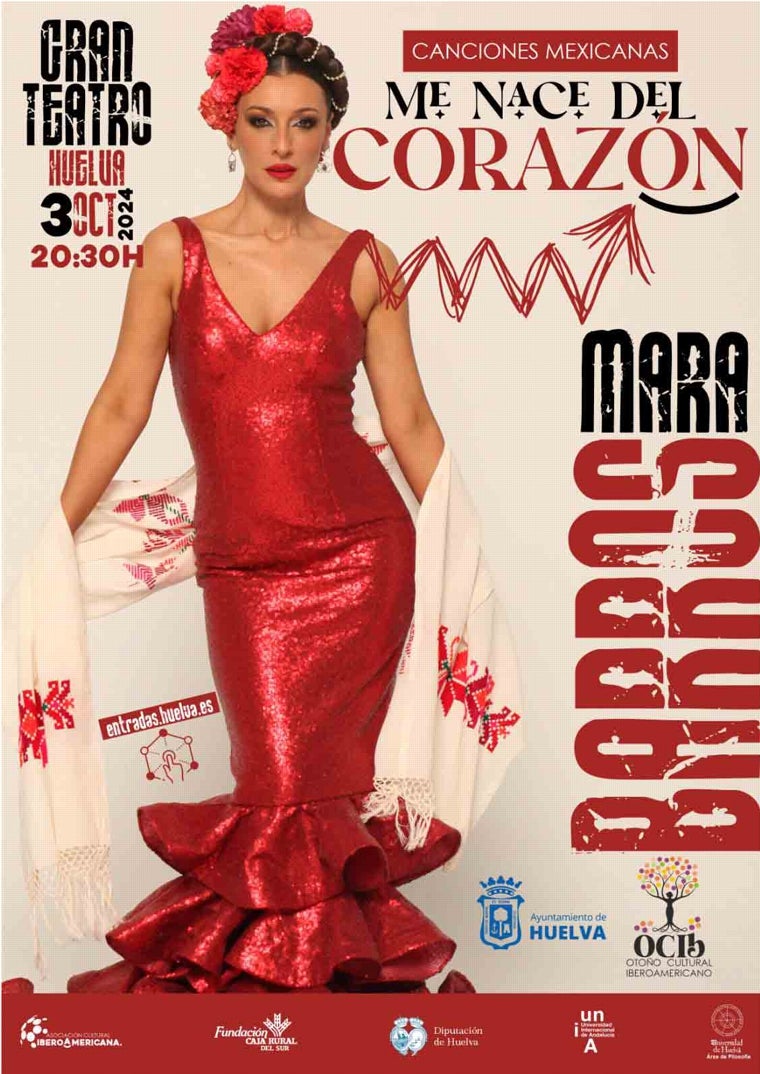 Mara Barros y Martita de Graná protagonizan en Huelva la programación cultural de la semana