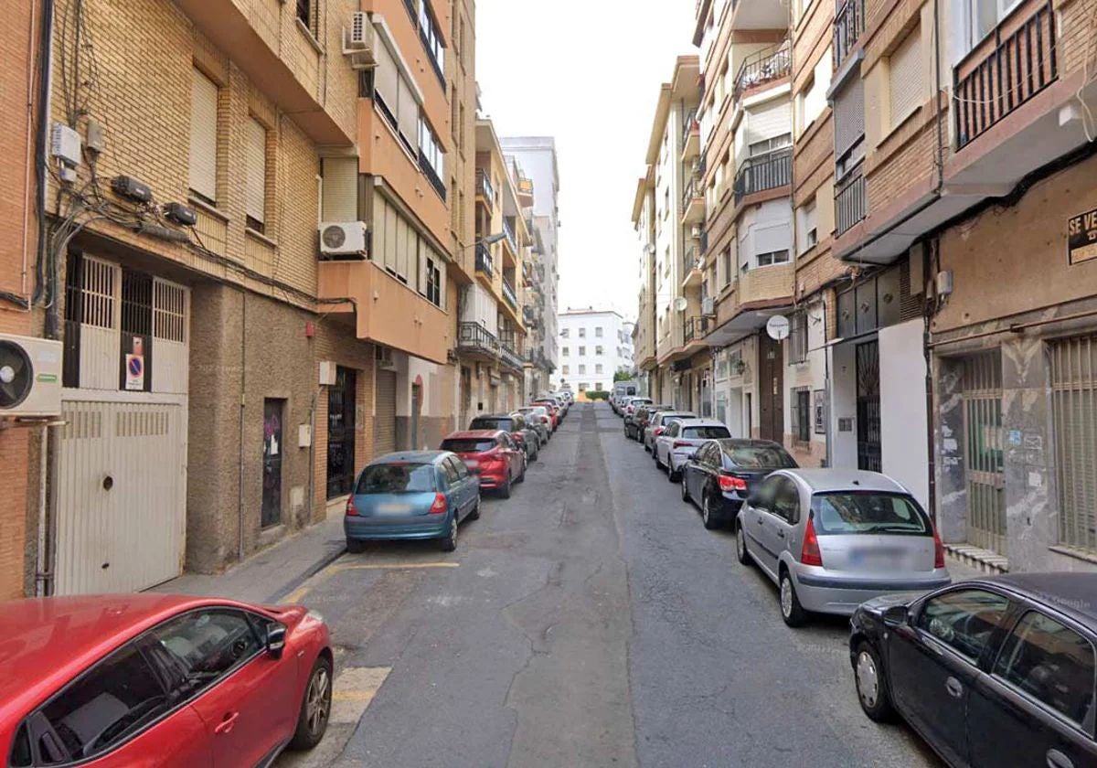 La calle Almonaster, del barrio de Isla Chica
