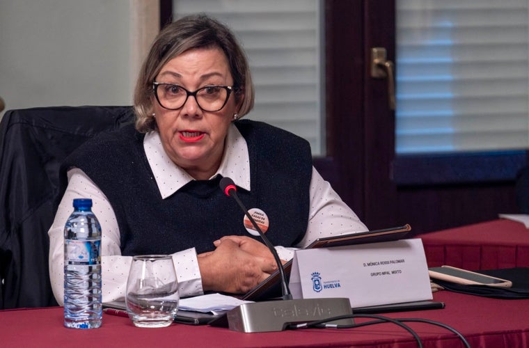 La izquierdista Mónica Rossi, esta mañana