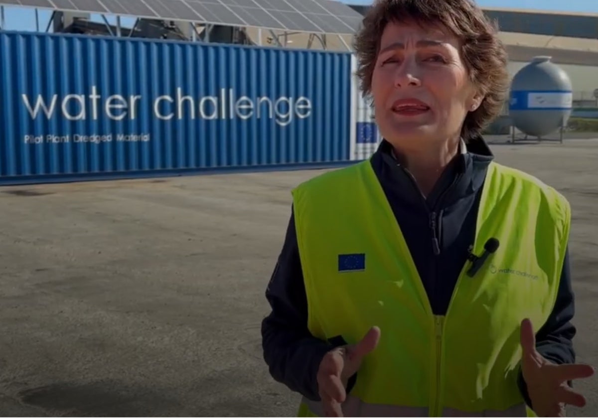 La CEO de Water Challenge durante la presentación de este martes