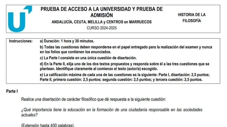Selectividad en Huelva: Platón, Aristóteles o la Constitución de 1812, tres 'clásicos' a los que se han tenido que enfrentar los estudiantes