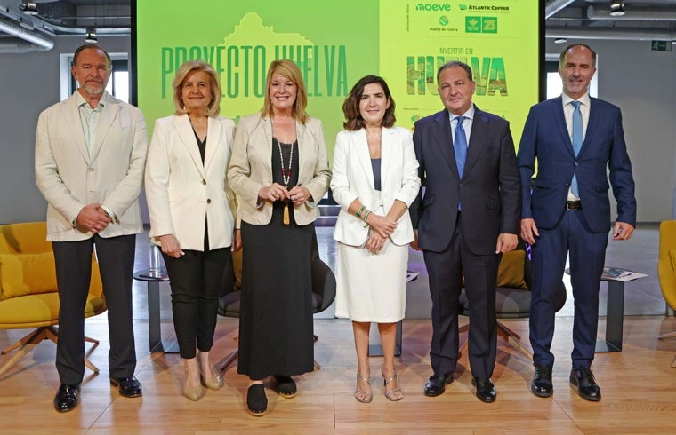 Jose Luis García-Palacios, Fátima Báñez, Pilar Miranda, Rocío Blanco, David Toscano y Alfredo Chávarri
