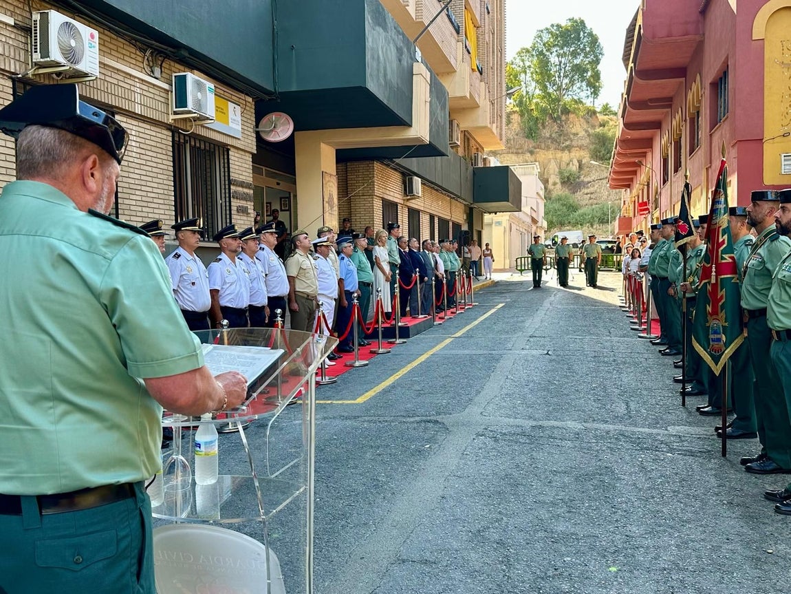 El homenaje de la Guardia Civil de Huelva a los agentes víctimas de terrorismo, en imágenes
