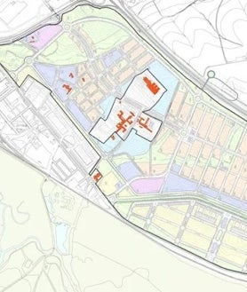 Imagen secundaria 2 - El proyecto del Muelle del Levante y el espacio actual junto a la ría, además del plano de la zona San Antonio-Montija