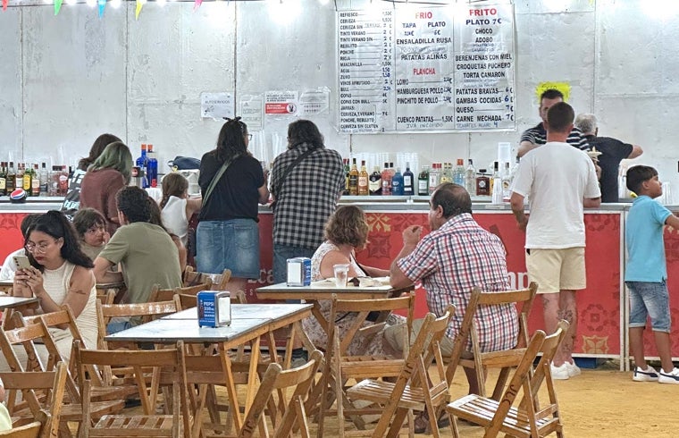 Una barra de las Colombinas