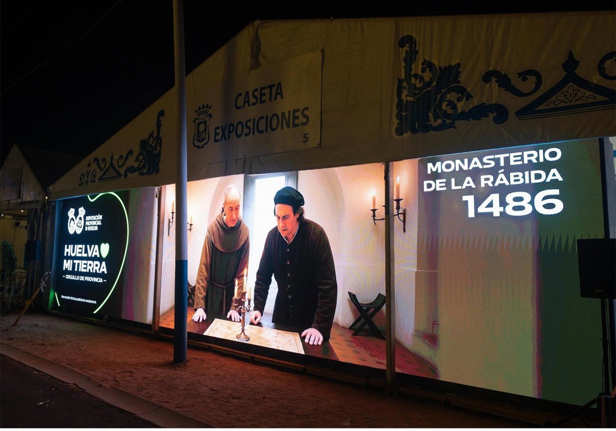 Exterior de la Caseta de Exposiciones de las Colombinas de 2025