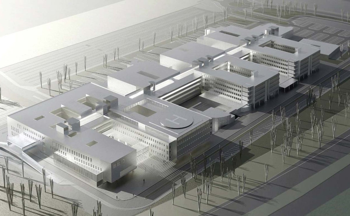 Recreación del proyecto del Hospital Materno Infantil de Huelva