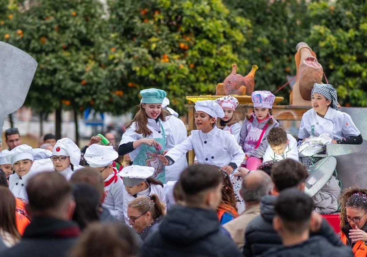 Una de las carrozas de la cabalgata de 2025