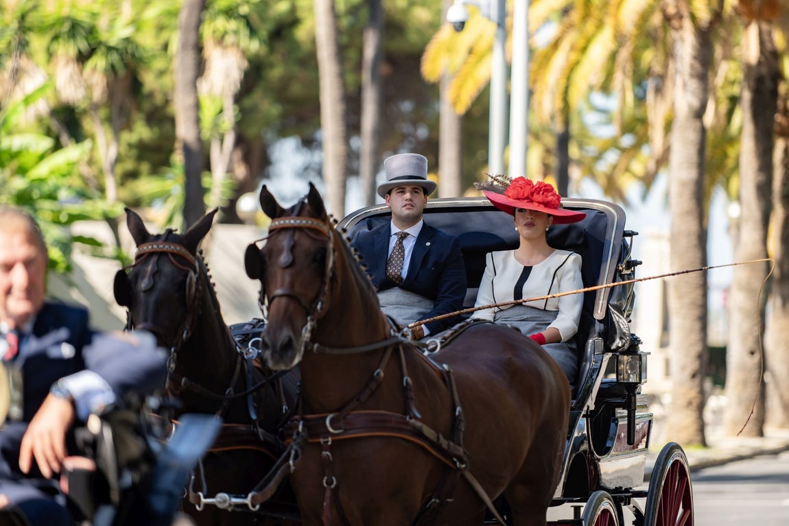 Las mejores imágenes del paseo de enganches de la Feria del Caballo de Huelva