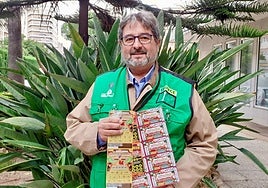 Sebastián Martín, el vendedor que vendió el boleto en la plaza de las Monjas