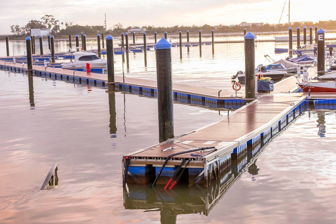 Las inundaciones de la borrasca Claudia en Huelva capital, en imágenes