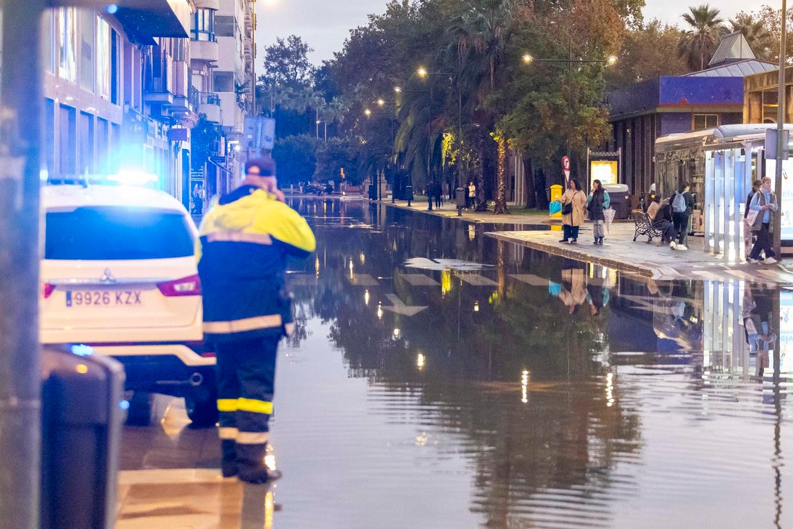 Las inundaciones de la borrasca Claudia en Huelva capital, en imágenes