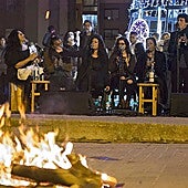 Imagen de una de las zambombas celebrada el año pasado en el barrio de El Torrejón de Huelva capital