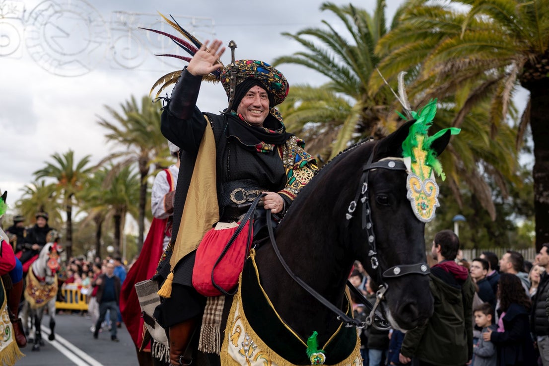 La llegada de los Reyes Magos a Huelva, en imágenes