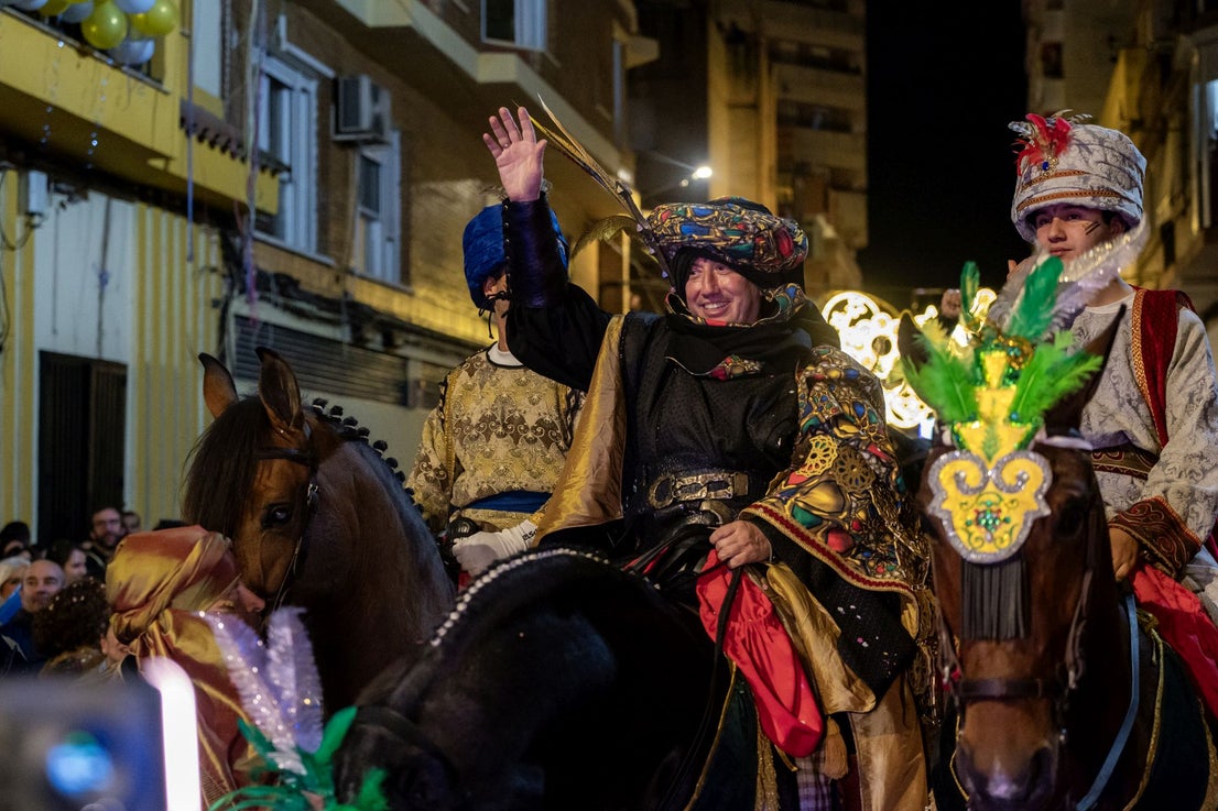 La llegada de los Reyes Magos a Huelva, en imágenes