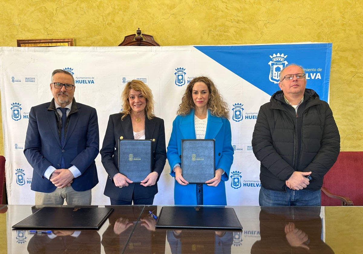 Firma del convenio con Nuevos Horizontes