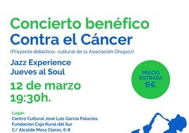 Onujazz organiza un concierto a beneficio de la AECC