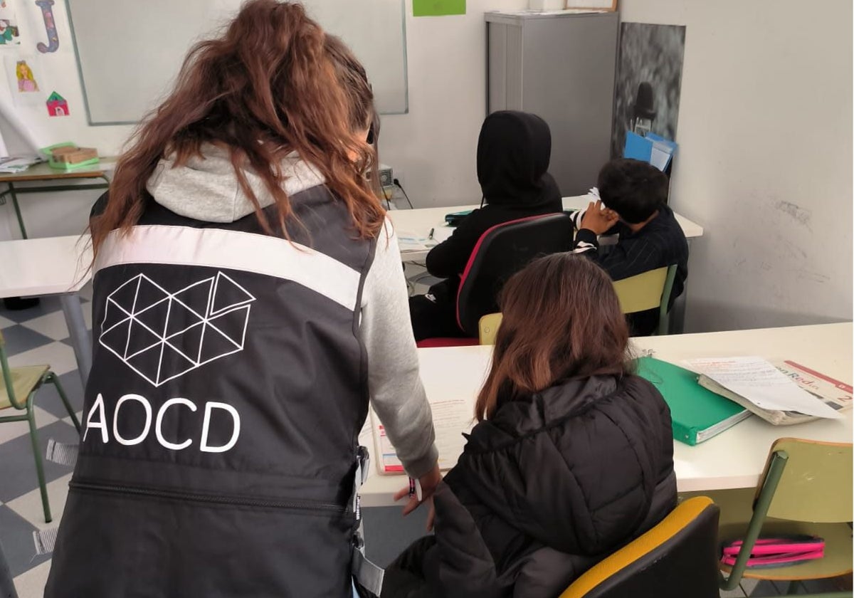 Usuarios de la Asociación Olotense Contra la Droga
