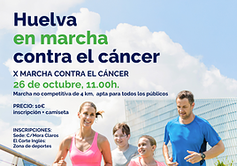 Cartel de la X Marcha Contra el Cáncer