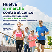 Cartel de la X Marcha Contra el Cáncer