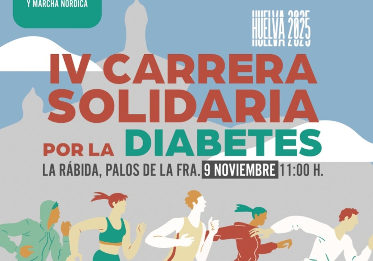 Cartel del a Carrera solidaria por la Diabetes