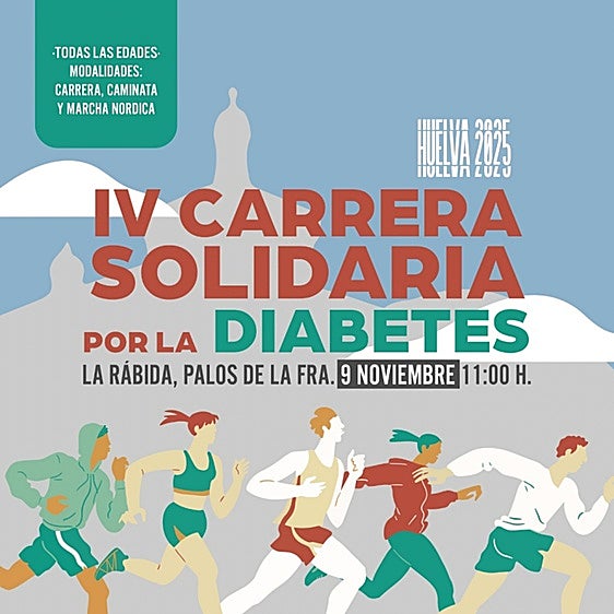 Cartel del a Carrera solidaria por la Diabetes