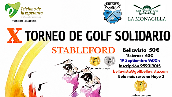 El Teléfono de la Esperanza de Huelva celebra su X Torneo de Golf Solidario con dos jornadas en septiembre