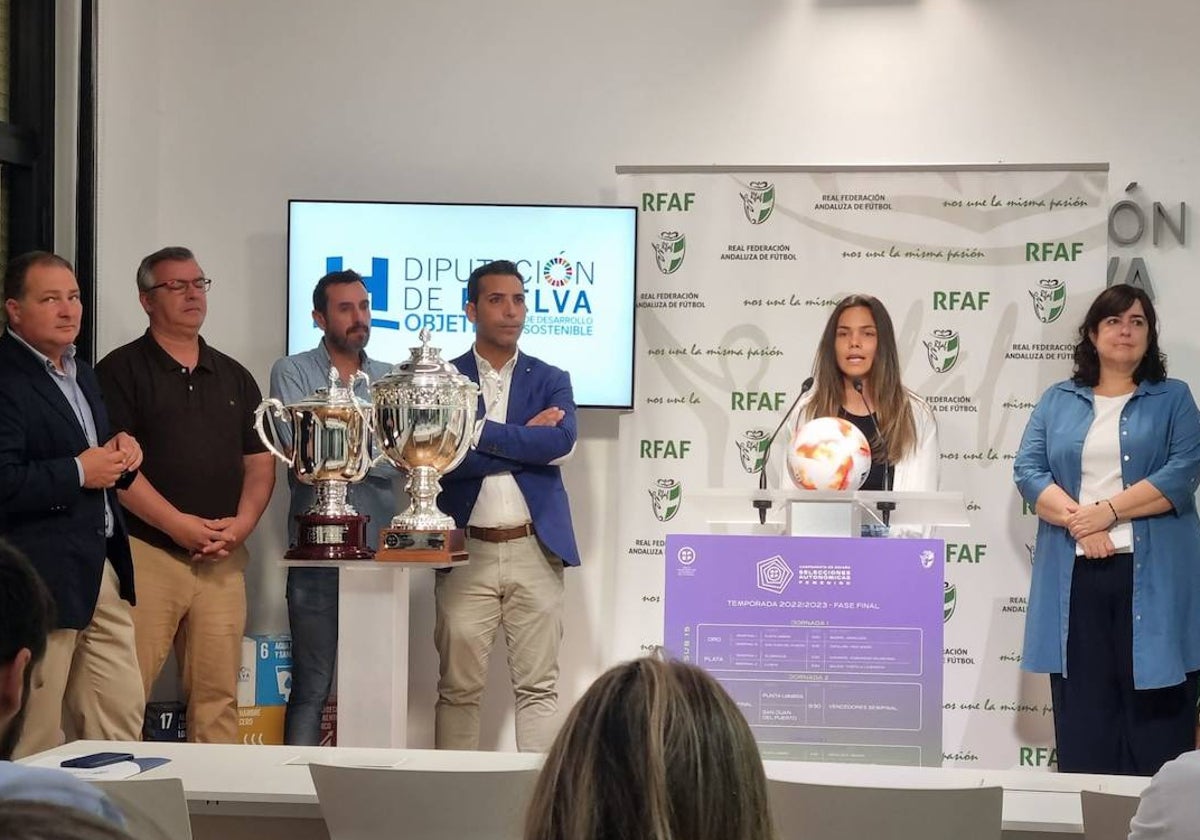 Nerea Ontiveros, durante la presentación de los partidos