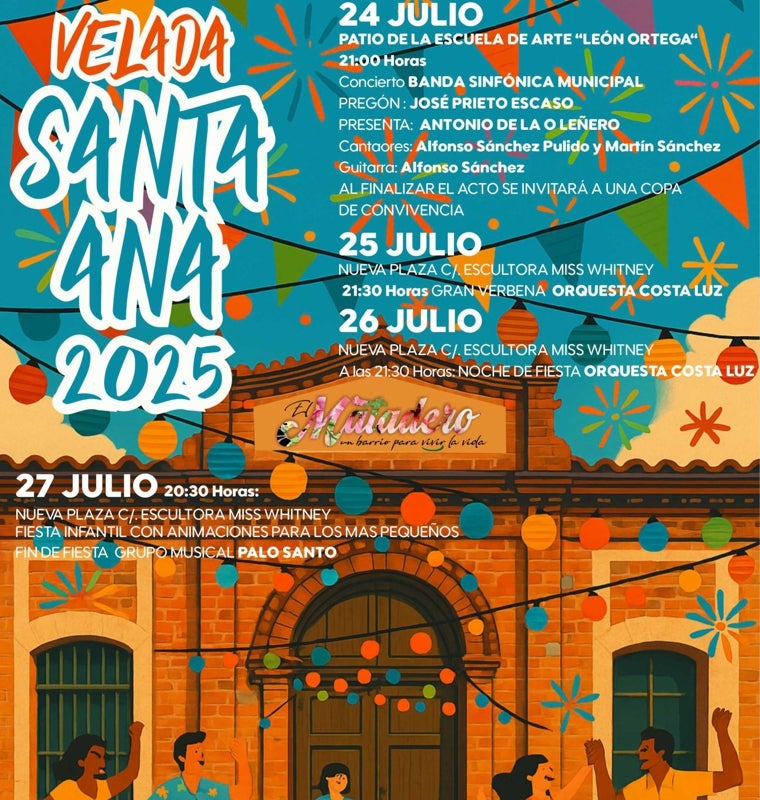 El barrio del Matadero celebra la Velada de Santa Ana 2025 con cuatro días de música, tradición y convivencia