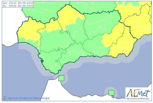 Nivel amarillo por tormentas en buena parte de la provincia