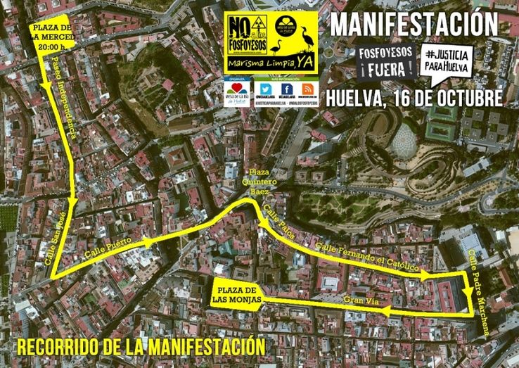 Gran manifestación contra los fosfoyesos: a la segunda se espera la vencida