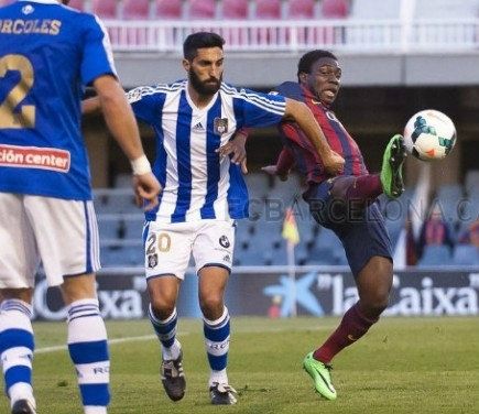 El Recre acumula cinco visitas seguidas sin perder ante un Barça B en plena crisis