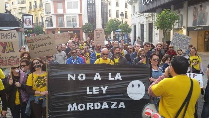 La PAH marcha contra la ‘ley Mordaza’