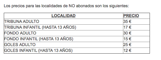 Ya hay precios para las entradas del Recre-Betis